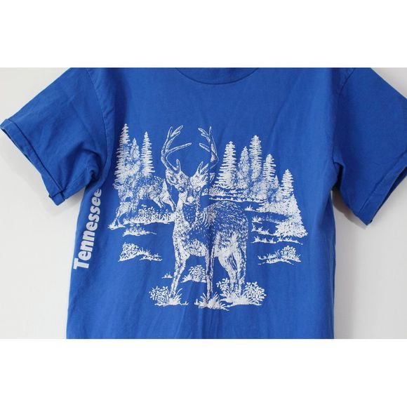 Vintage Tennessee Deer Stag Wilderness T Shirt - Picture 2 of 4